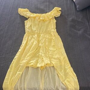 Girls Yellow Romper/Dress